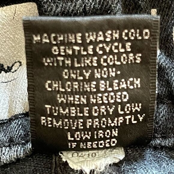 Mossimo Black Faded Skinny Denim Jeggings Size 6 - Picture 12 of 12